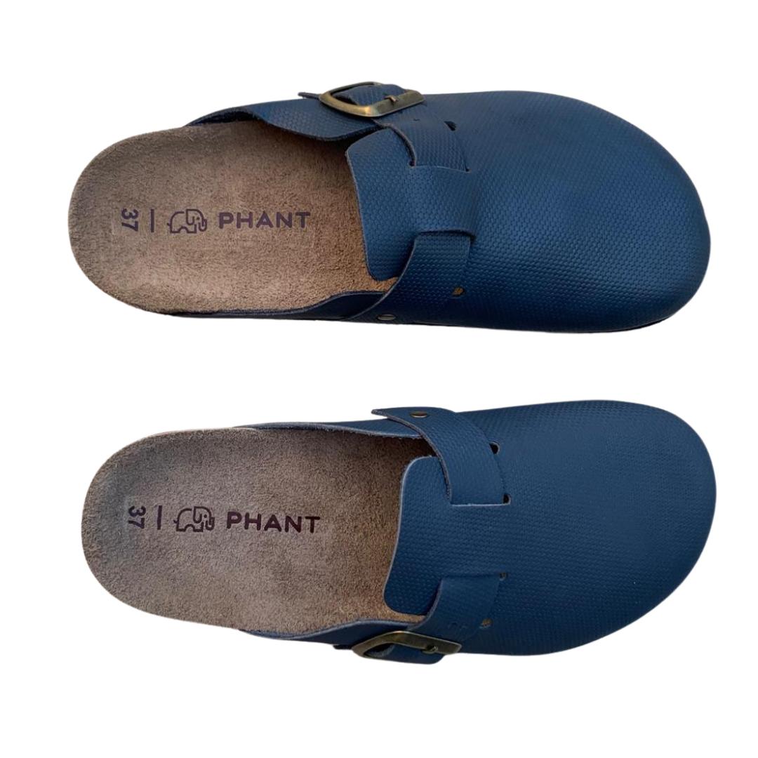 Tamanco PHANT Duna Azul Texturizada